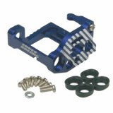 Motorhalter Alu MM blau fr Mittlemotor fr Schraubbefestigung