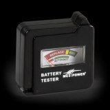 Batterietester fr fr AAA, AA, C, D, 9 V Batterien