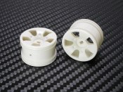 PN Racing Mini-Z Buggy Lazer S5 Rear Wheel White (2pcs)